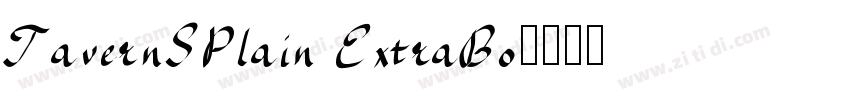 TavernSPlain ExtraBo字体转换